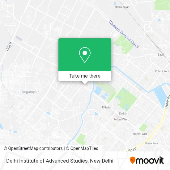 Delhi Institute of Advanced Studies map