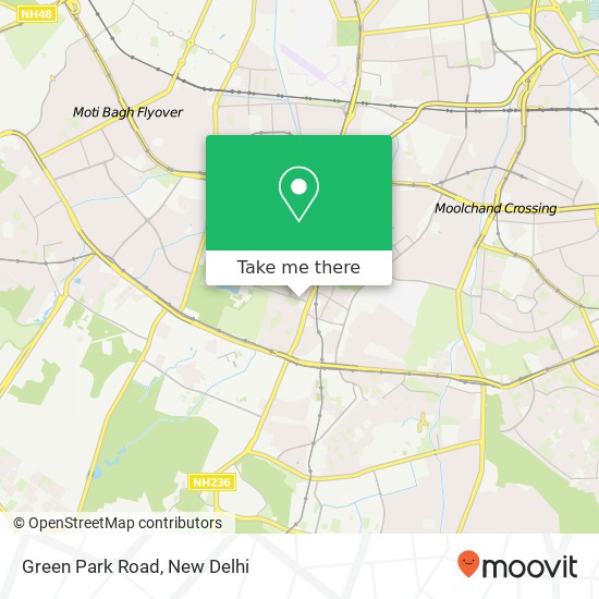 Green Park Road map