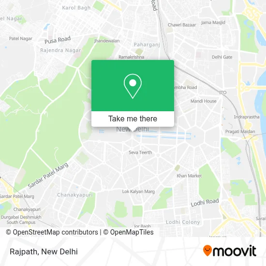 Rajpath map