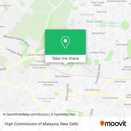 High Commission of Malaysia map