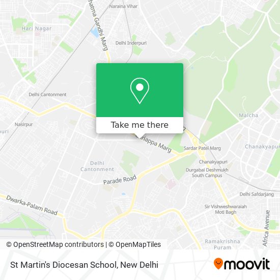 St Martin's Diocesan School map