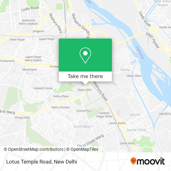 Lotus Temple Road map