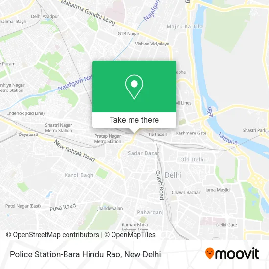 Police Station-Bara Hindu Rao map