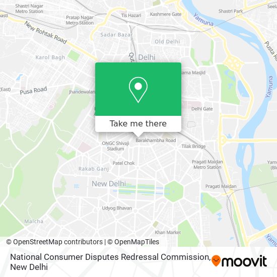 National Consumer Disputes Redressal Commission map