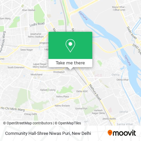 Community Hall-Shree Niwas Puri map
