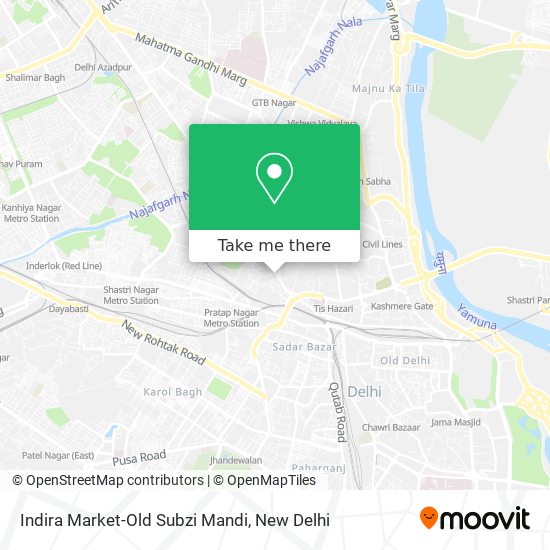 Indira Market-Old Subzi Mandi map