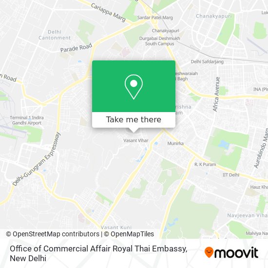 Office of Commercial Affair Royal Thai Embassy map