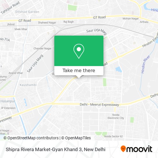 Shipra Rivera Market-Gyan Khand 3 map