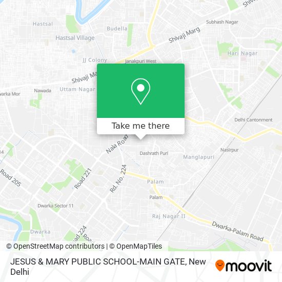 JESUS & MARY PUBLIC SCHOOL-MAIN GATE map