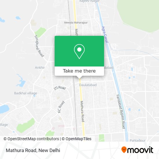 Mathura Road map