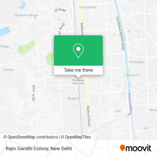 Rajiv Gandhi Colony map