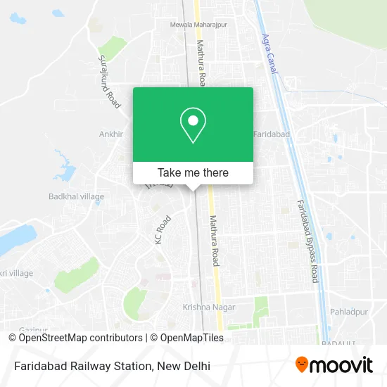 Faridabad Railway Station map