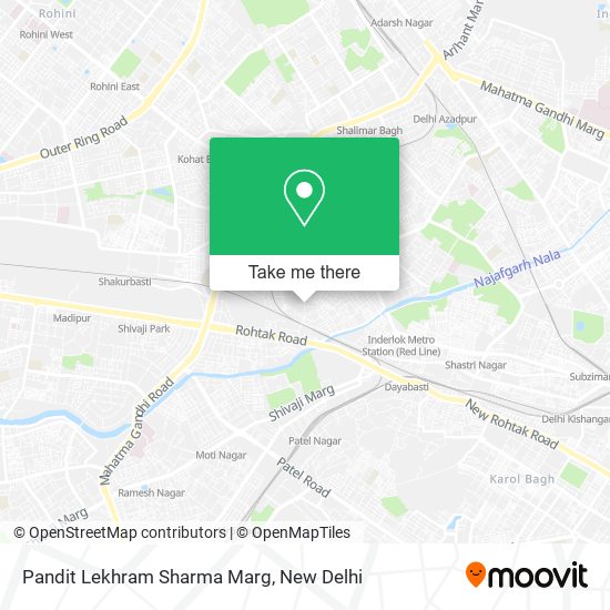 Pandit Lekhram Sharma Marg map
