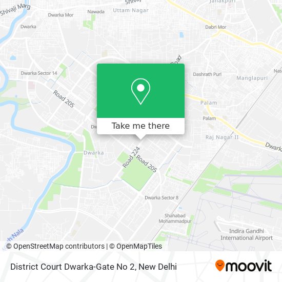 District Court Dwarka-Gate No 2 map