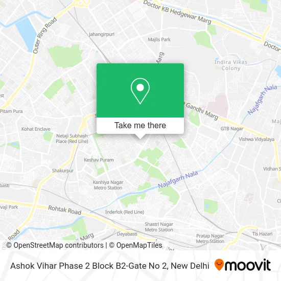 Ashok Vihar Phase 2 Block B2-Gate No 2 map