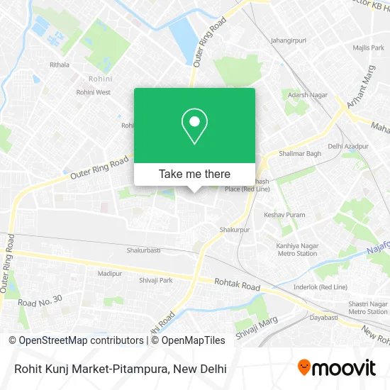 Rohit Kunj Market-Pitampura map
