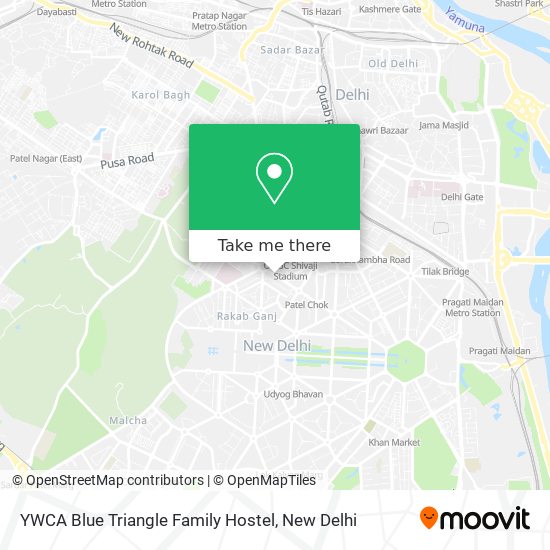 YWCA Blue Triangle Family Hostel map