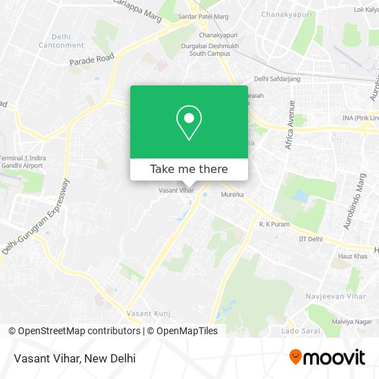 Vasant Vihar map