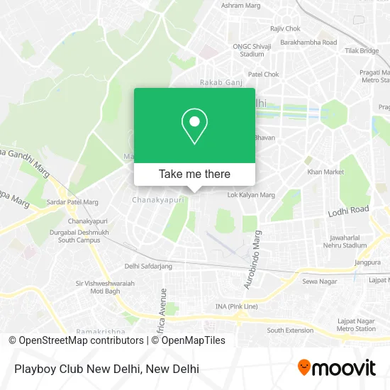 Playboy Club New Delhi map