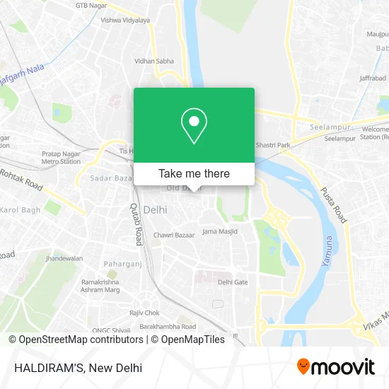 HALDIRAM'S map