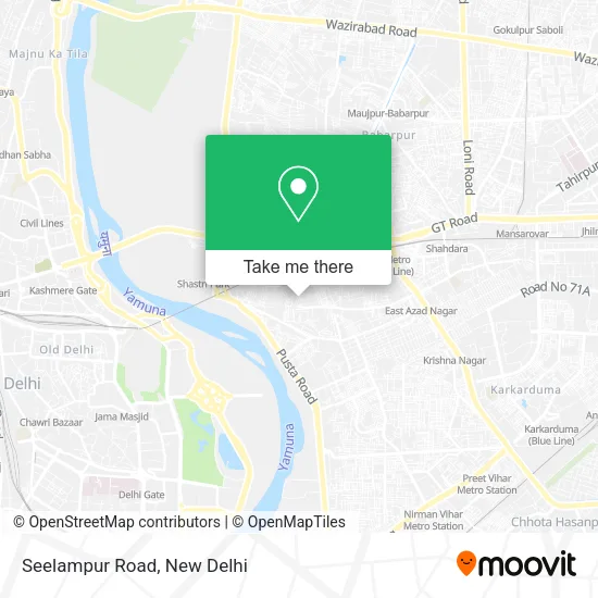 Seelampur Road map