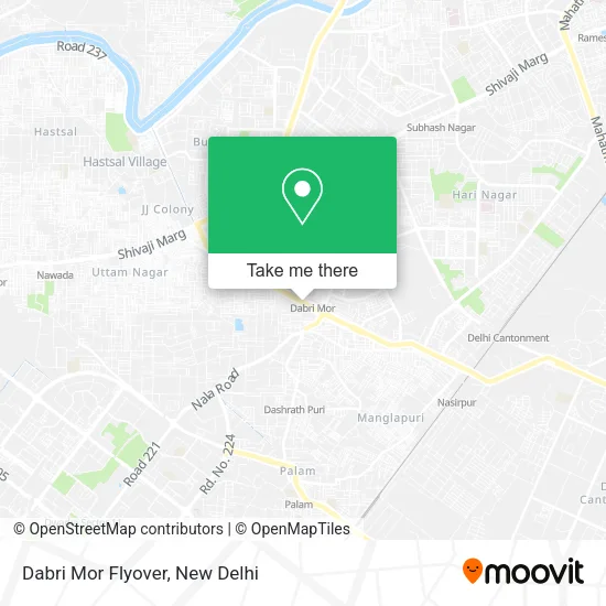Dabri Mor Flyover map