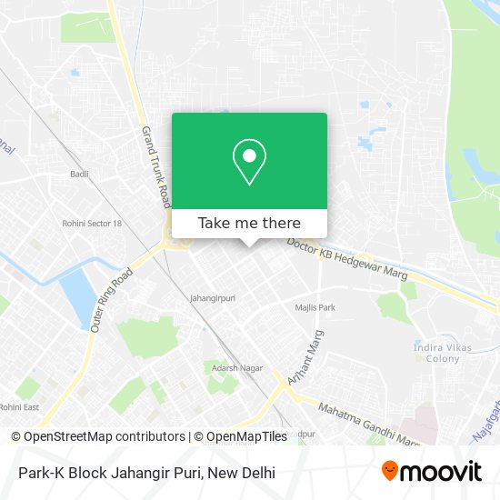 Park-K Block Jahangir Puri map