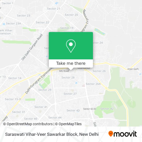Saraswati Vihar-Veer Sawarkar Block map