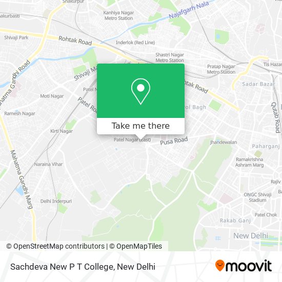 Sachdeva New P T College map