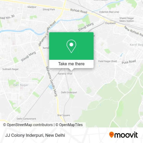 JJ Colony Inderpuri map