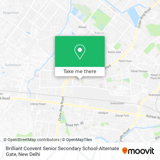 Brilliant Convent Senior Secondary School-Alternate Gate map