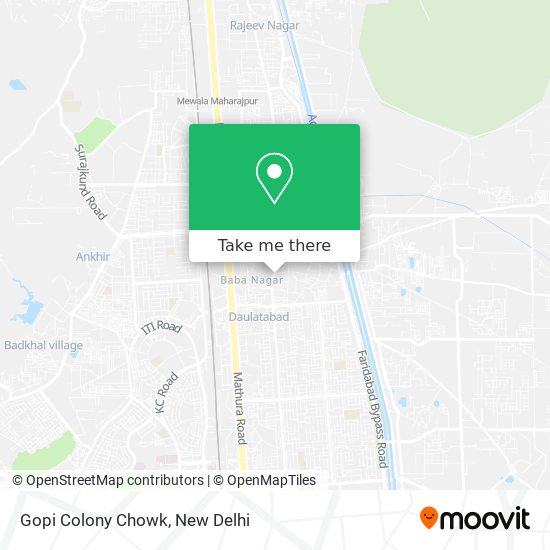 Gopi Colony Chowk map