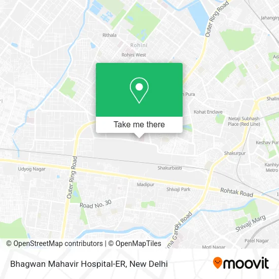 Bhagwan Mahavir Hospital-ER map