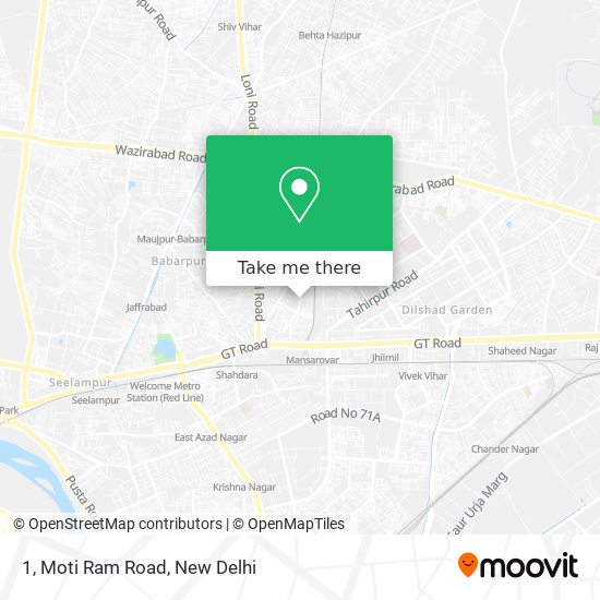 1, Moti Ram Road map