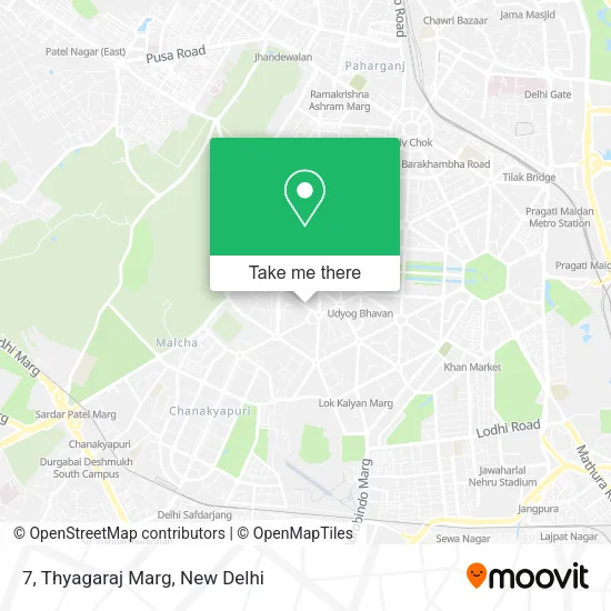 7, Thyagaraj Marg map