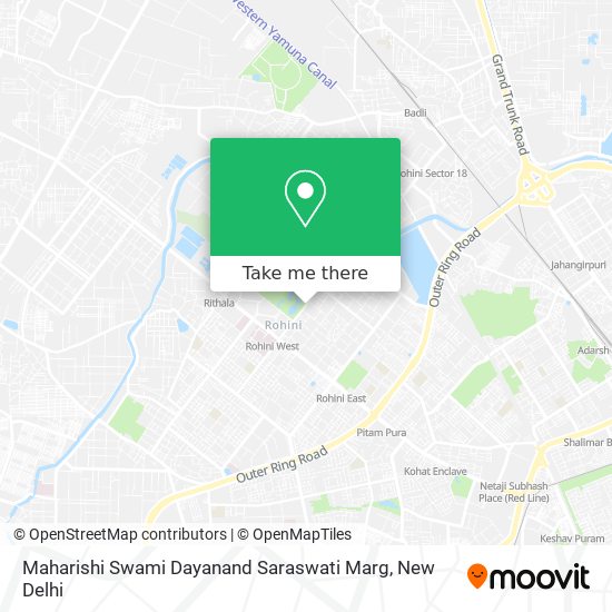 Maharishi Swami Dayanand Saraswati Marg map