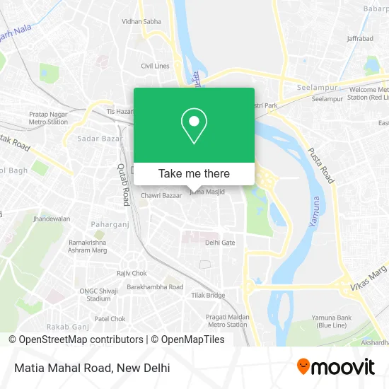 Matia Mahal Road map