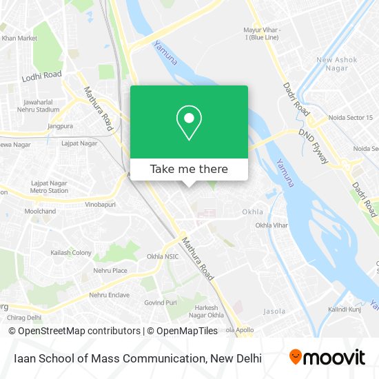 Iaan School of Mass Communication map