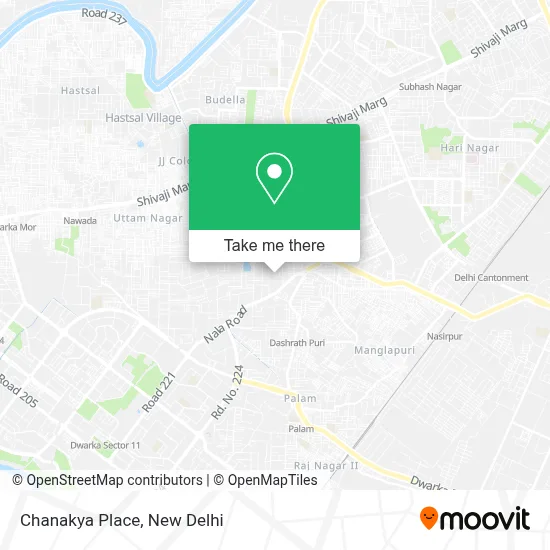 Chanakya Place map