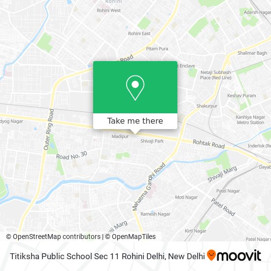 Titiksha Public School Sec 11 Rohini Delhi map