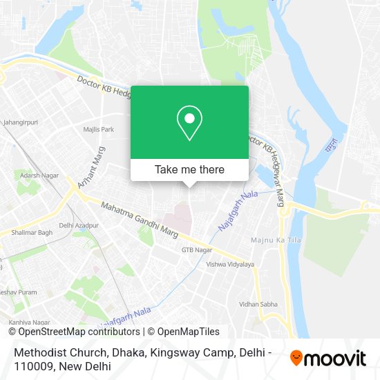 How To Get To Methodist Church Dhaka Kingsway Camp Delhi 110009 In Delhi By Bus Or Metro