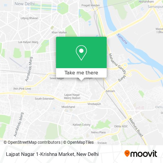 Lajpat Nagar 1-Krishna Market map