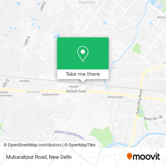 Mubarakpur Road map