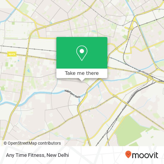 Any Time Fitness map
