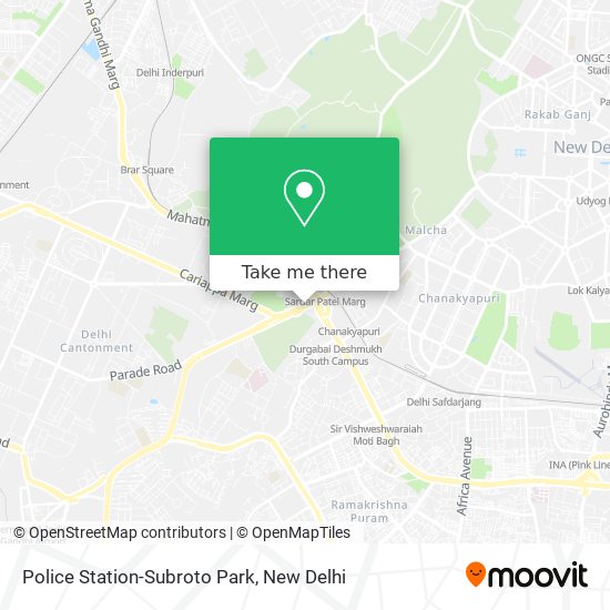 Police Station-Subroto Park map