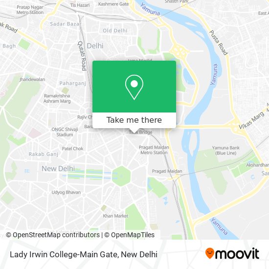 Lady Irwin College-Main Gate map