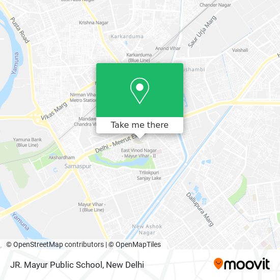 JR. Mayur Public School map