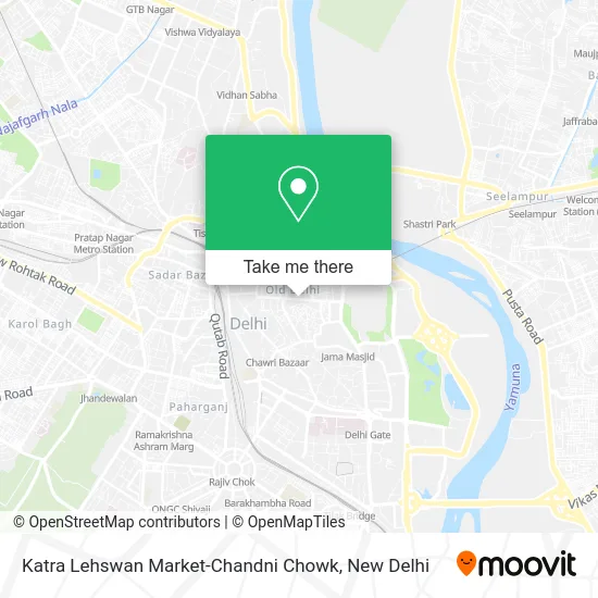 Katra Lehswan Market-Chandni Chowk map