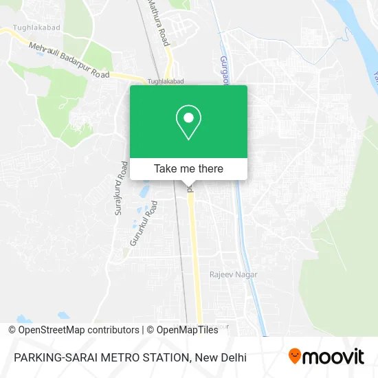 PARKING-SARAI METRO STATION map