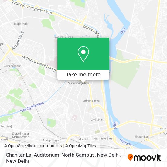 Shankar Lal Auditorium, North Campus, New Delhi map